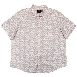 Vineyard Vines Murray Shirt Mens 2XL Pink Palm Tree‎ All Over Print Aloha Slim